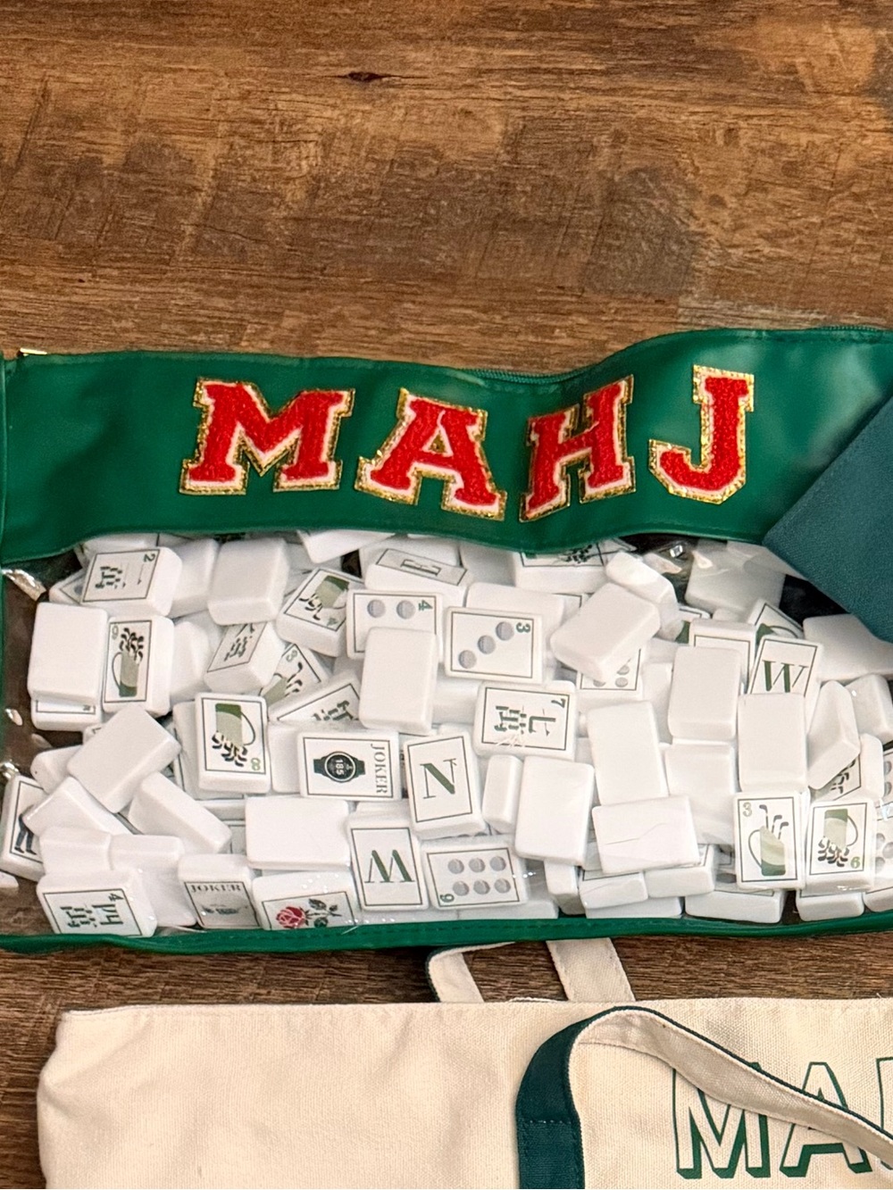 Golf Mahjong Tile Set white backs - Picture 2 of 2